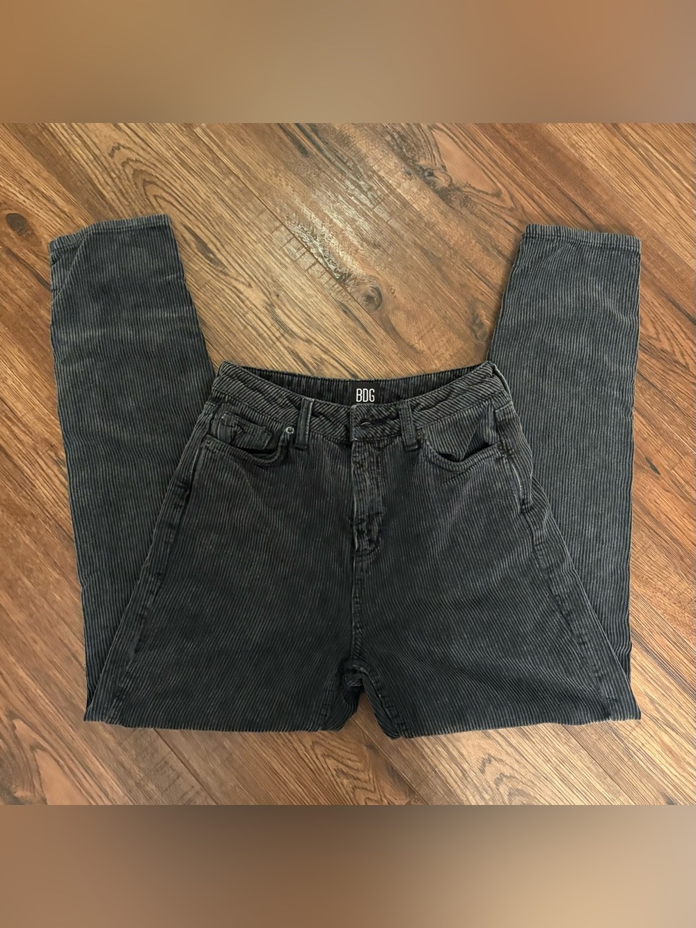 BDG Mom Black Corduroy Jeans